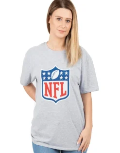 NFL Grey Shield Logo Short Sleeved T-Shirt