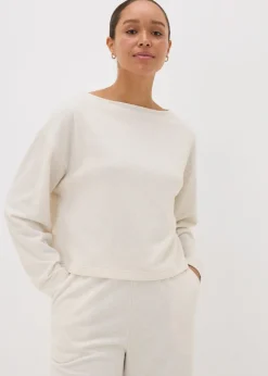 Oatneal Slouch Sweatshirt Top