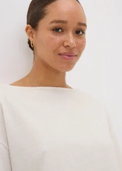 Oatneal Slouch Sweatshirt Top