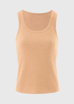 Peach Sparkle Vest Top