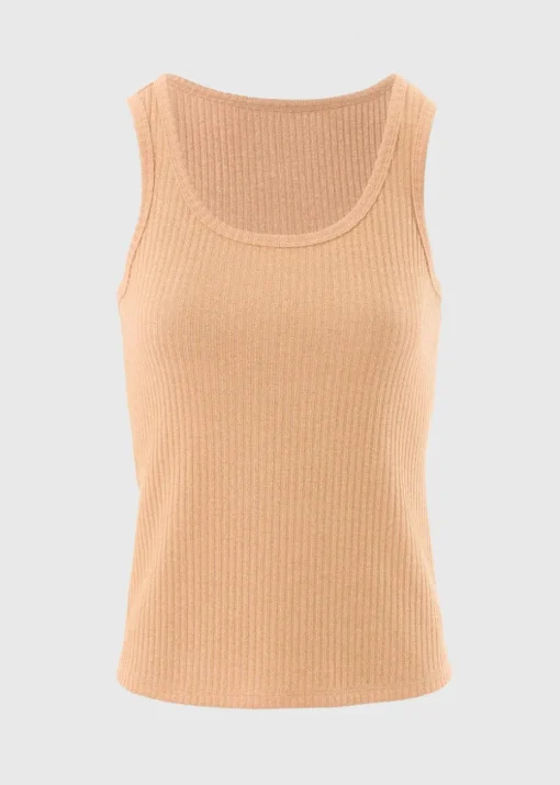 Peach Sparkle Vest Top