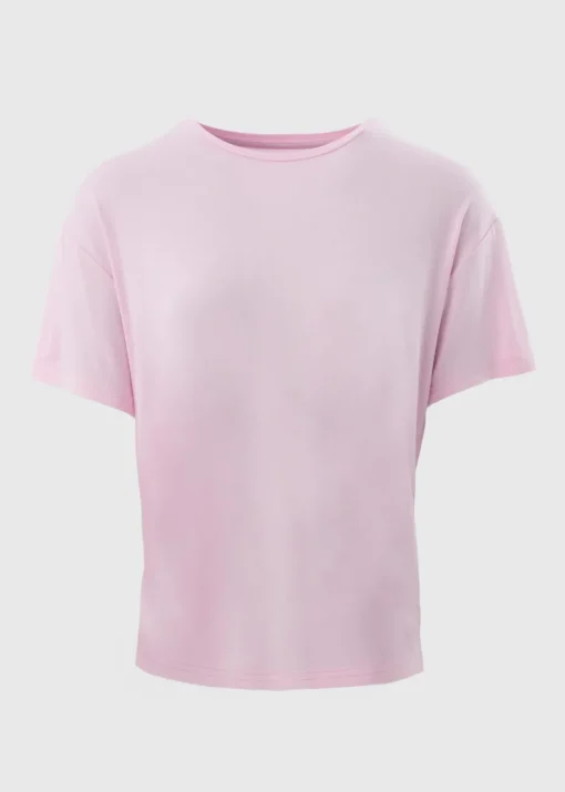 Pink Crew Neck Relaxed T-Shirt