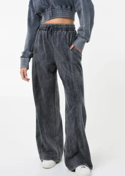 Pink Vanilla Black Wash Wide Leg Trousers
