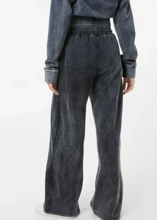 Pink Vanilla Black Wash Wide Leg Trousers