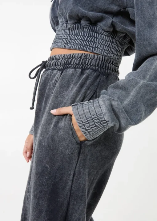 Pink Vanilla Black Wash Wide Leg Trousers