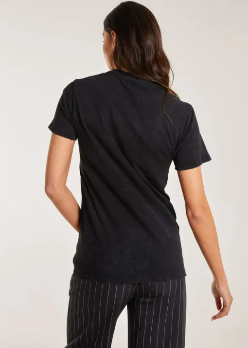 Pink Vanilla Black Washed Graphic T-Shirt
