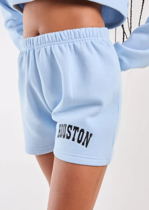 Pink Vanilla Blue Houston Fleece Shorts