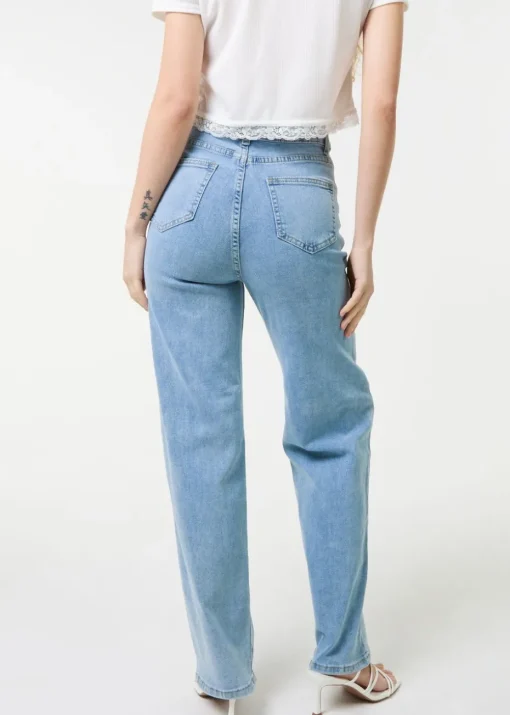 Pink Vanilla Denim Spray Heart Detail Jeans