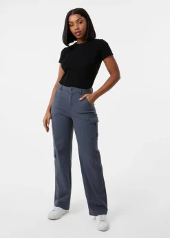 Pink Vanilla Grey Cargo Trousers