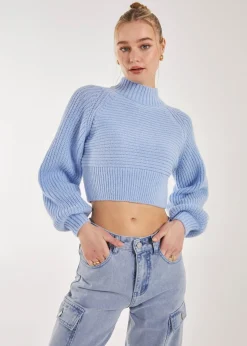 Pink Vanilla High Neck Knitted Jumper