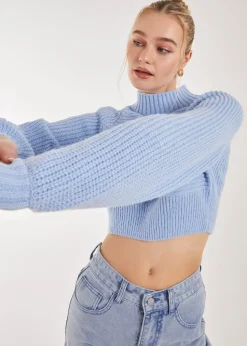 Pink Vanilla High Neck Knitted Jumper