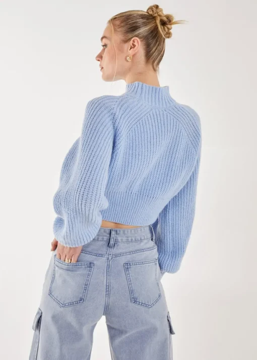 Pink Vanilla High Neck Knitted Jumper