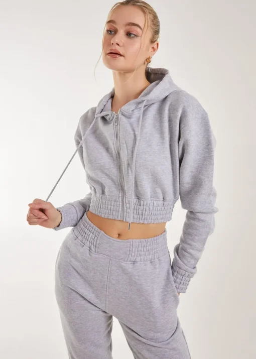 Pink Vanilla Long Sleeve Zip Up Hoodie