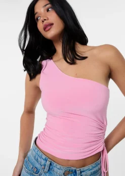 Pink Vanilla Pink Asymmetric Top