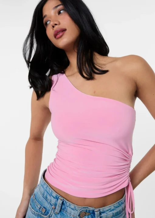 Pink Vanilla Pink Asymmetric Top
