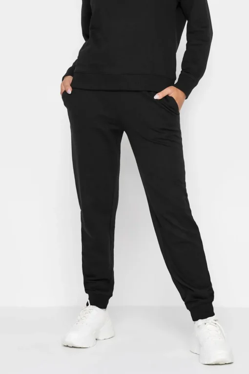 Pixiegirl Petite Black Elasticated Waist Cuffed Joggers