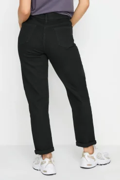 Pixiegirl Petite Black Stretch Denim Mom Jeans