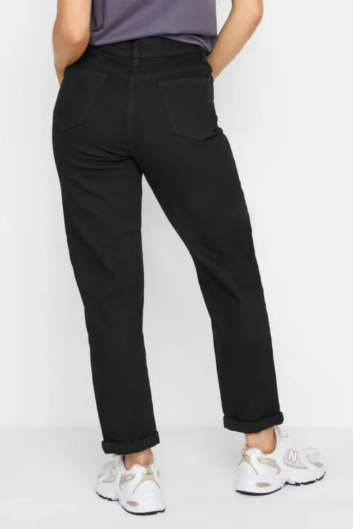 Pixiegirl Petite Black Stretch Denim Mom Jeans