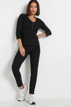 Pixiegirl Petite Black Stretch Zip Pocket Skinny Jeans