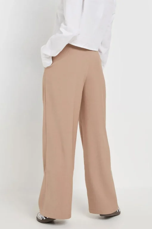 Pixiegirl Petite Blush Pink Woven Side Wrap Trousers
