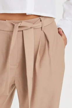 Pixiegirl Petite Blush Pink Woven Side Wrap Trousers