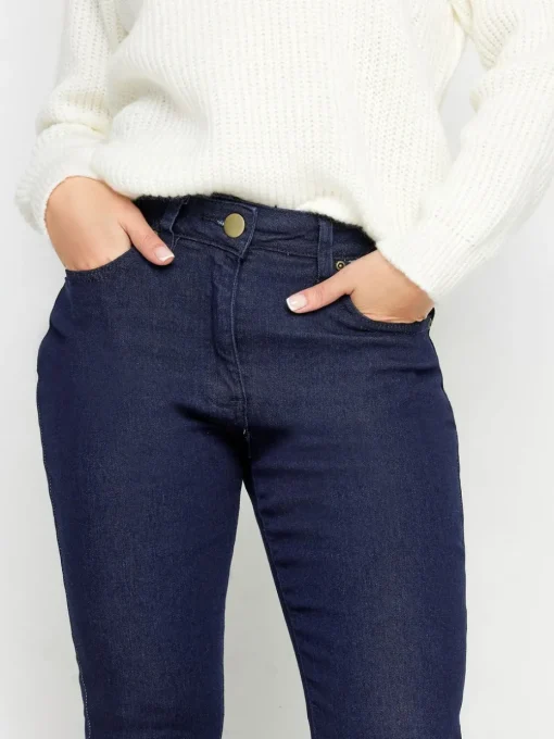 Pixiegirl Petite Dark Blue Stretch Flared Jeans