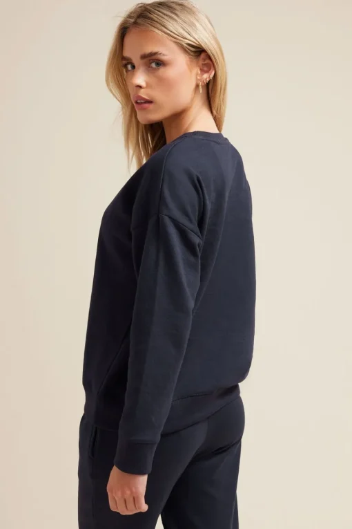 Pixiegirl Petite Navy Blue Jersey Sweatshirt