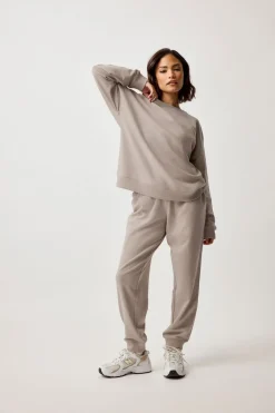 Pixiegirl Petite Stone Brown Crew Neck Sweatshirt