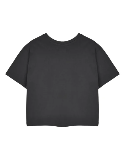 Pusheen Grey Yum Noodles Cropped Short Sleeved T-Shirt