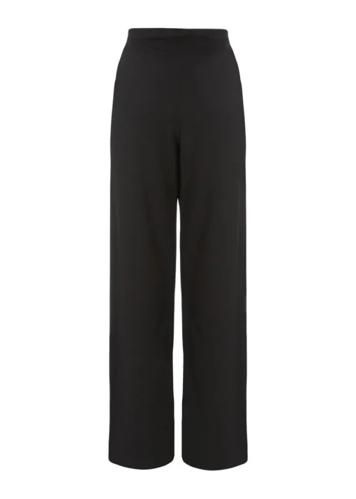 Quiz Black Buckle Palazzo Trousers
