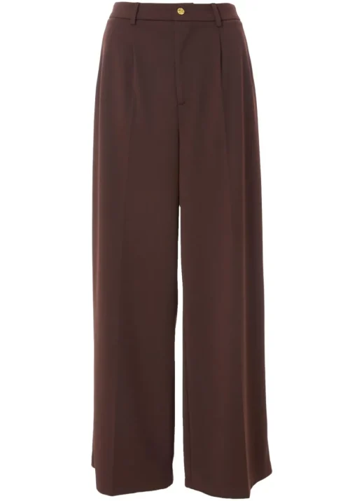 Quiz Brown Wide Leg Trousers