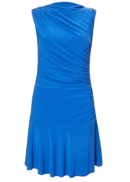 Quiz Colbalt Ruched Playsuit
