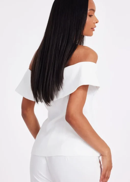 Quiz Cream Bardot Waistcoat