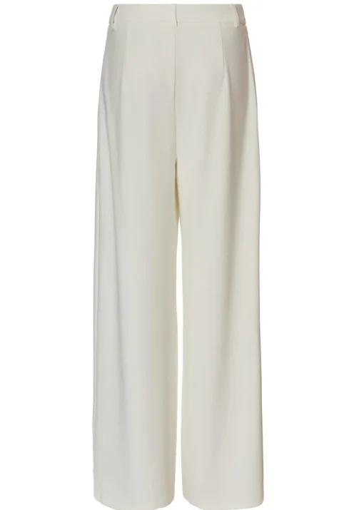 Quiz Cream Wide Leg Trousers