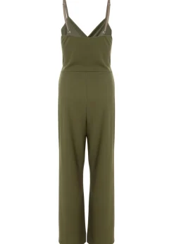 Quiz Khaki Strappy Buckle Detail Jumpsuit