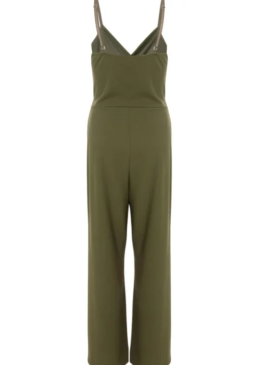 Quiz Khaki Strappy Buckle Detail Jumpsuit