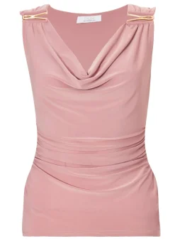 Quiz Pink Cowl Neck Top