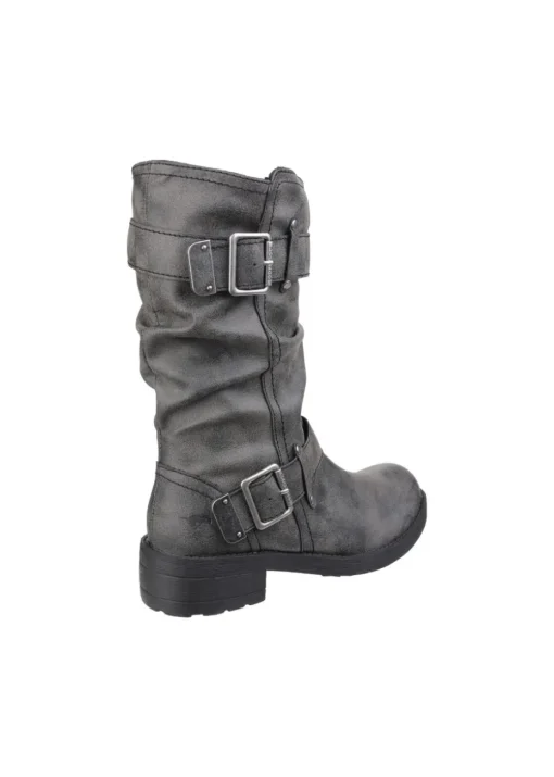 Rocket Dog Black Trumble Biker Boot