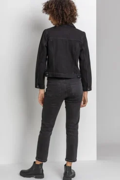 Roman Black Classic Cotton Denim Jacket