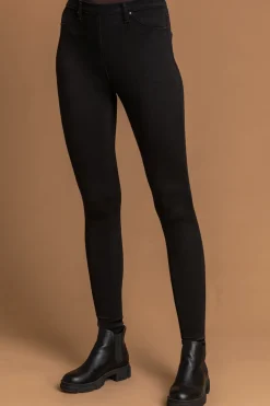 Roman Black Stretch Jersey Denim Jegging