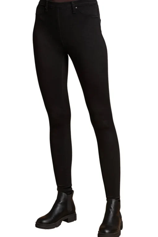 Roman Black Stretch Jersey Denim Jegging