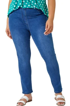 Roman Blue Curve Stretch Denim Jegging