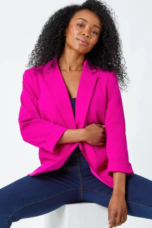 Roman Candy Pink Classic Stretch Blazer