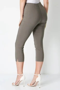 Roman Chocolate Cropped Stretch Trouser Capri Summer Leggings 3/4 Pedal Pushers