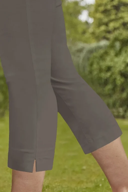 Roman Chocolate Cropped Stretch Trouser Capri Summer Leggings 3/4 Pedal Pushers