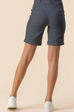 Roman Dark Grey Turn Up Stretch Shorts
