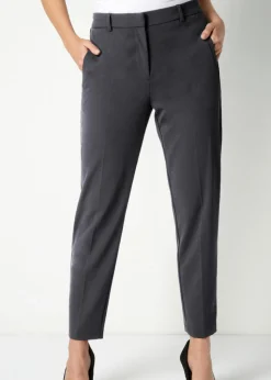 Roman Dark-Grey Straight Leg Stretch Trouser