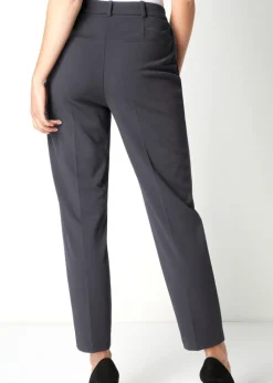 Roman Dark-Grey Straight Leg Stretch Trouser