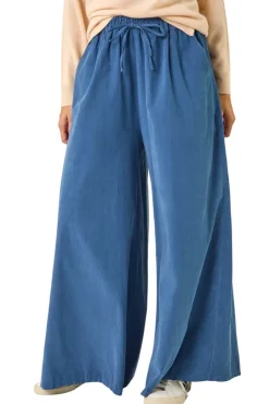 Roman Denim Baby Corduroy Wide Leg Trousers