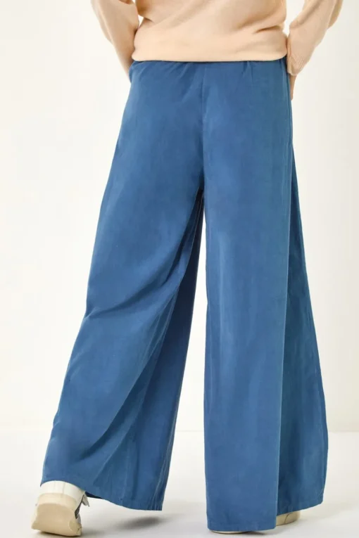 Roman Denim Baby Corduroy Wide Leg Trousers